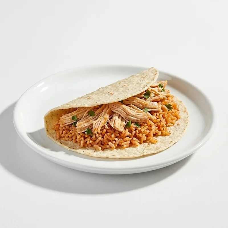 Chicken and Rice Taco