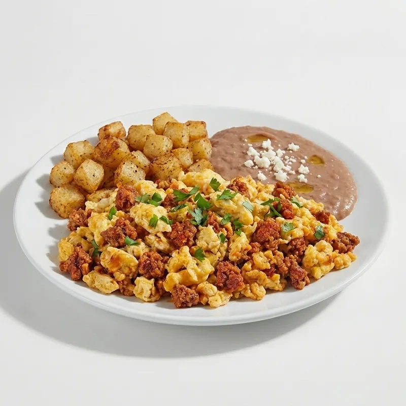 Egg and Chorizo Platter