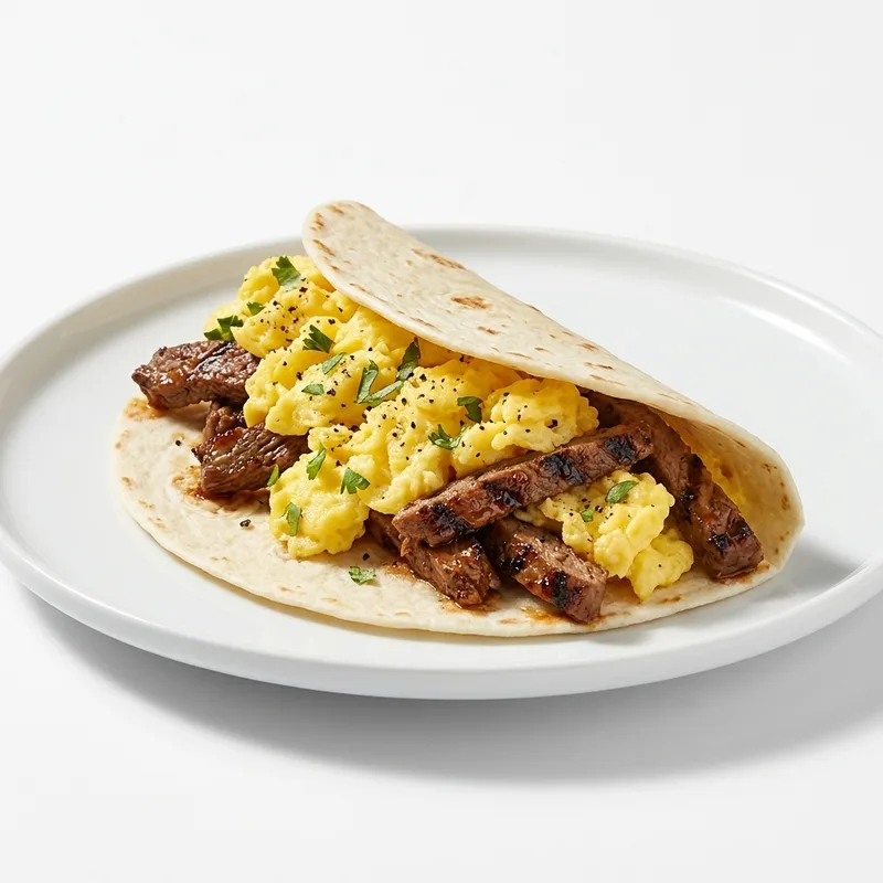 Fajita and Egg Taco