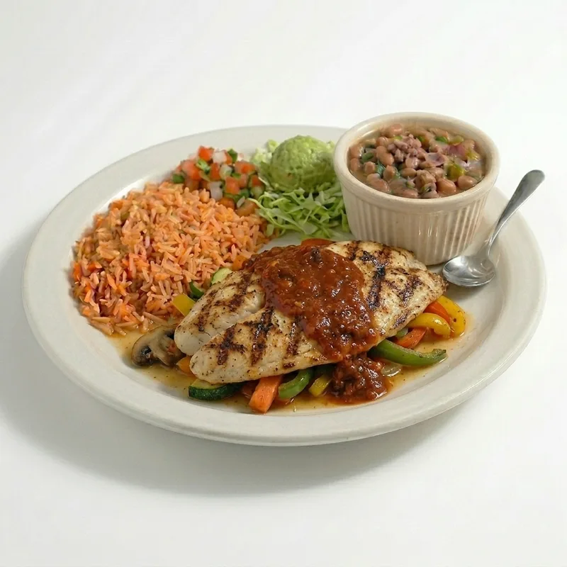 Tilapia con Arroz